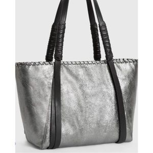 Allsaints Miki Lea Leather East West Tote Bag